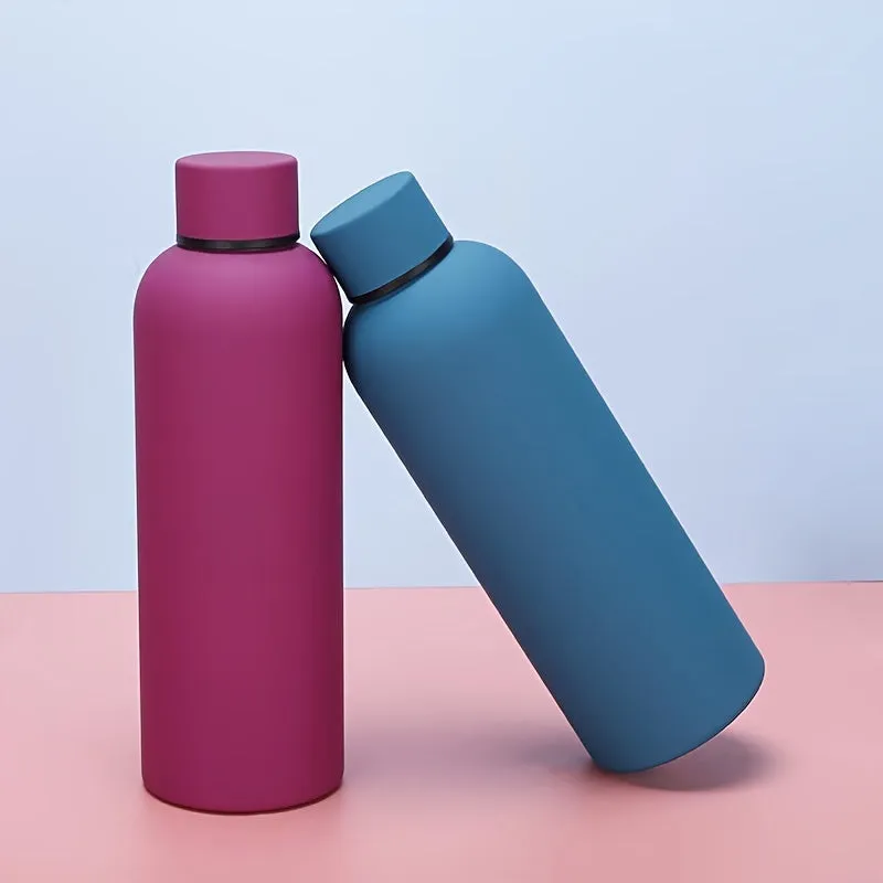 1pc Premium Thermal Insulated Bottle - Double-Walled Stainless Steel Cup, Keeps Drinks Hot/Cold for Hours, Sweat-Free, Durable, BPA-Free, 16.9oz/500ml Capacity, Perfect for Outdoor and Daily Use