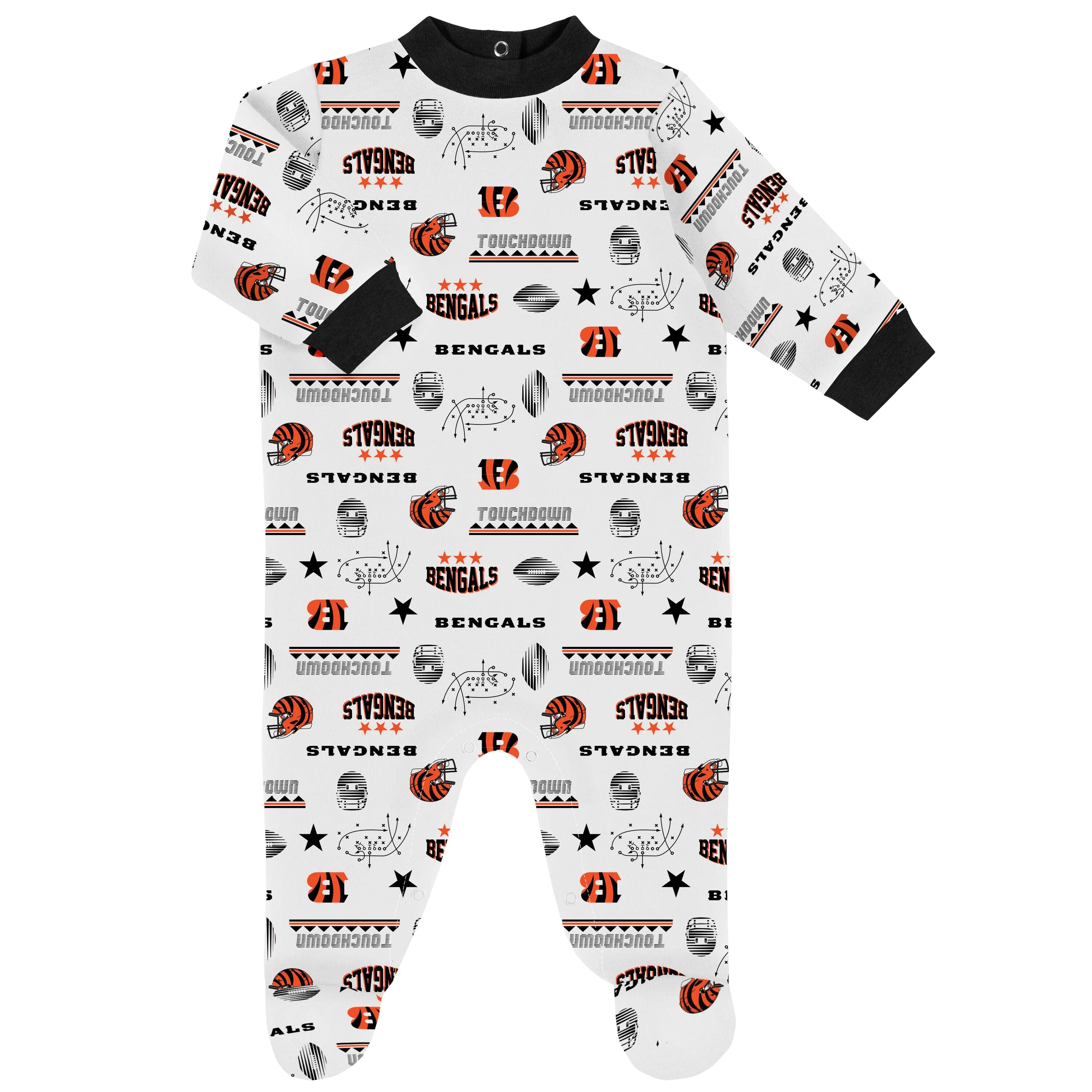 3-Piece Baby Boys Cincinnati Bengals Bodysuit, Sleep 'N Play, & Cap Set