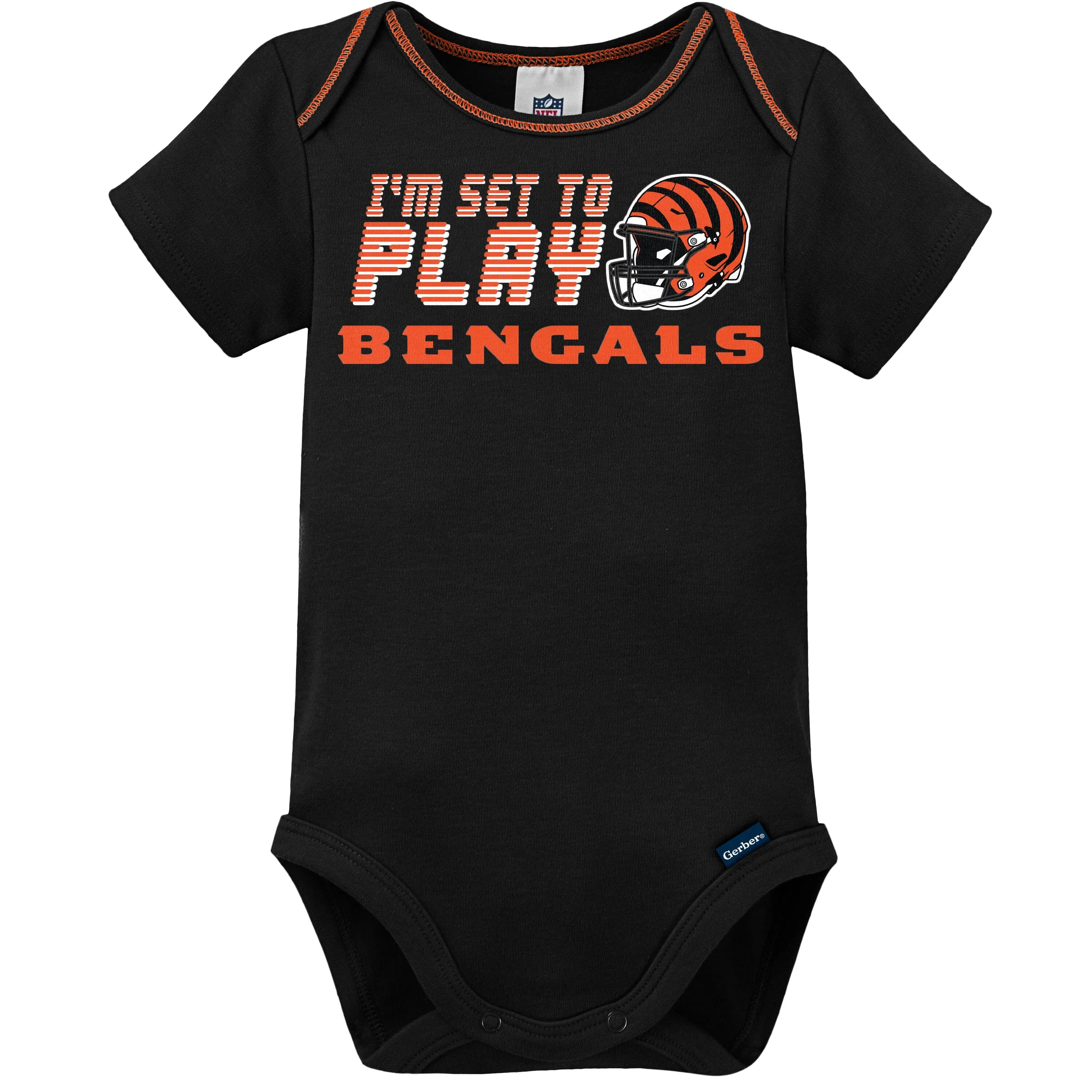 3-Piece Baby Boys Cincinnati Bengals Bodysuit, Sleep 'N Play, & Cap Set