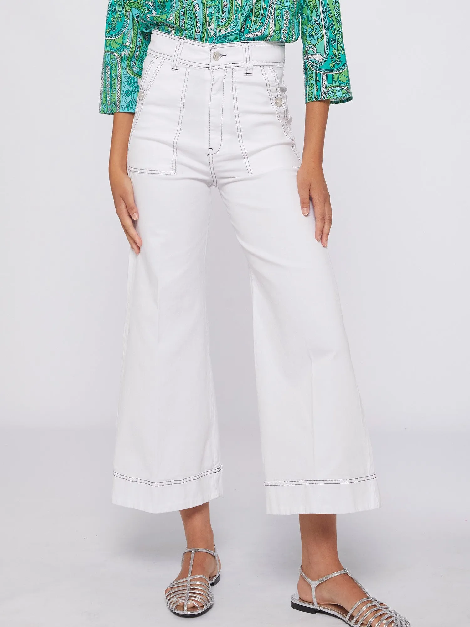 31228 Noa White Pant