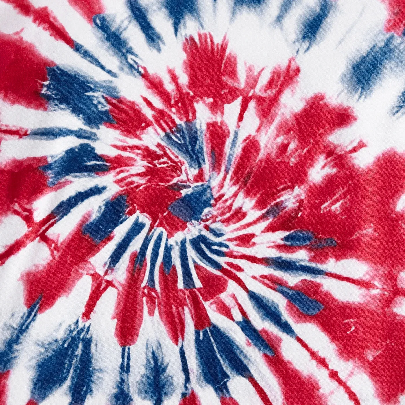 4th of July Independence Day Family Matching Tie Dye Short-sleeve Tee