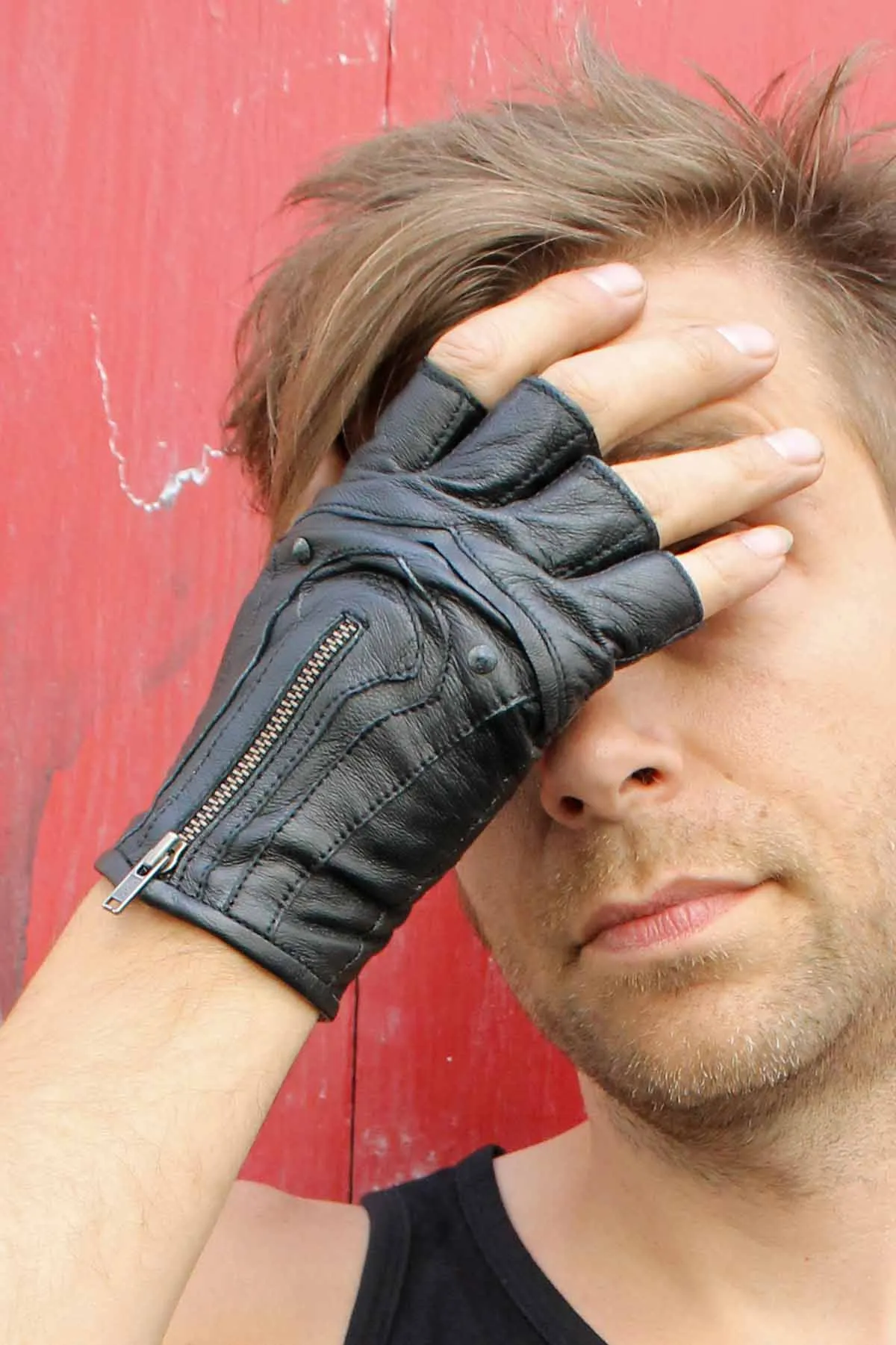 5D x Steam Trunk Mojo Moto Gloves - leather