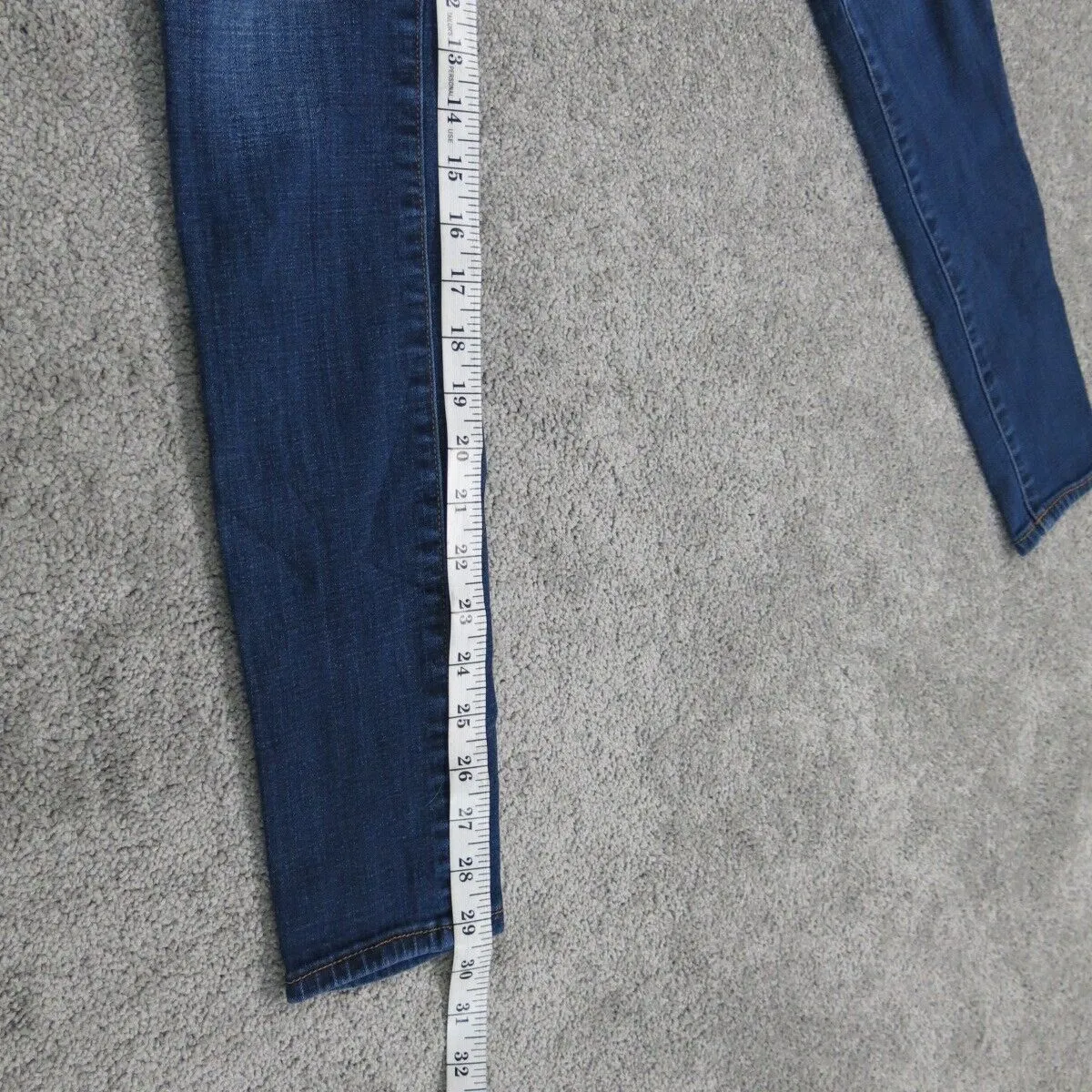 Abercrombie & Fitch Womens Skinny Jeans Slim Fit Mid Rise Blue Size W27XL31