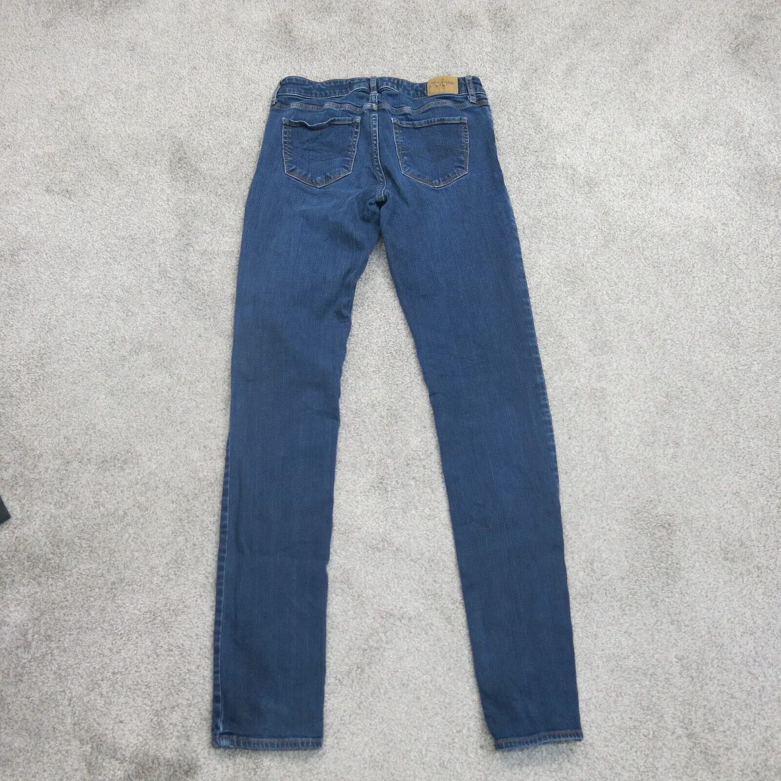 Abercrombie & Fitch Womens Skinny Leg Jeans Stretch Mid Rise Blue 4L -W27XL35