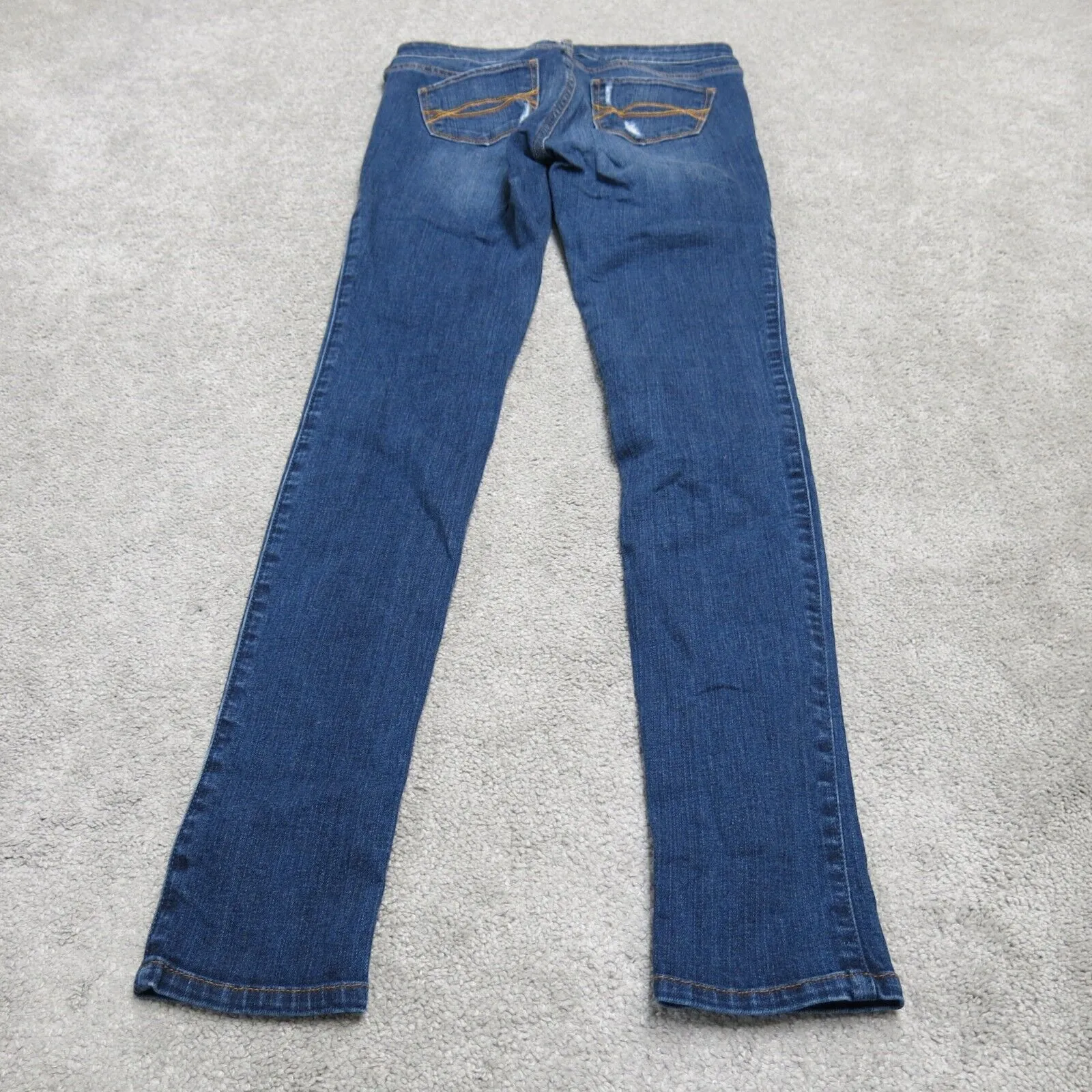 Abercrombie Fitch Women Skinny Leg Jeans Stretch Low Rise Blue Size W25XL31