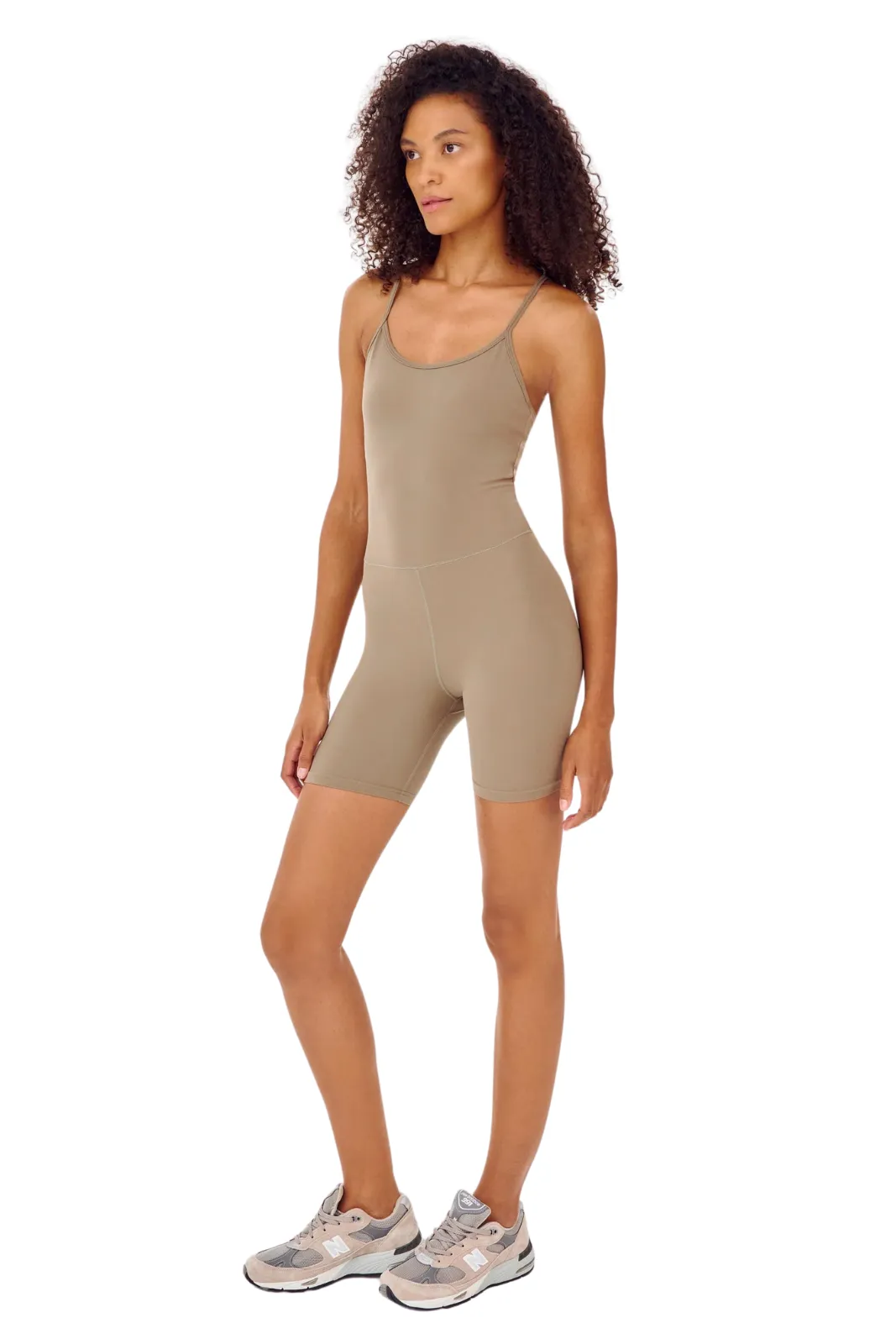 Airweight 6” Short Jumpsuit, Lentil