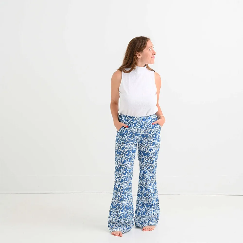 Amaranth Blue Beachy Pants