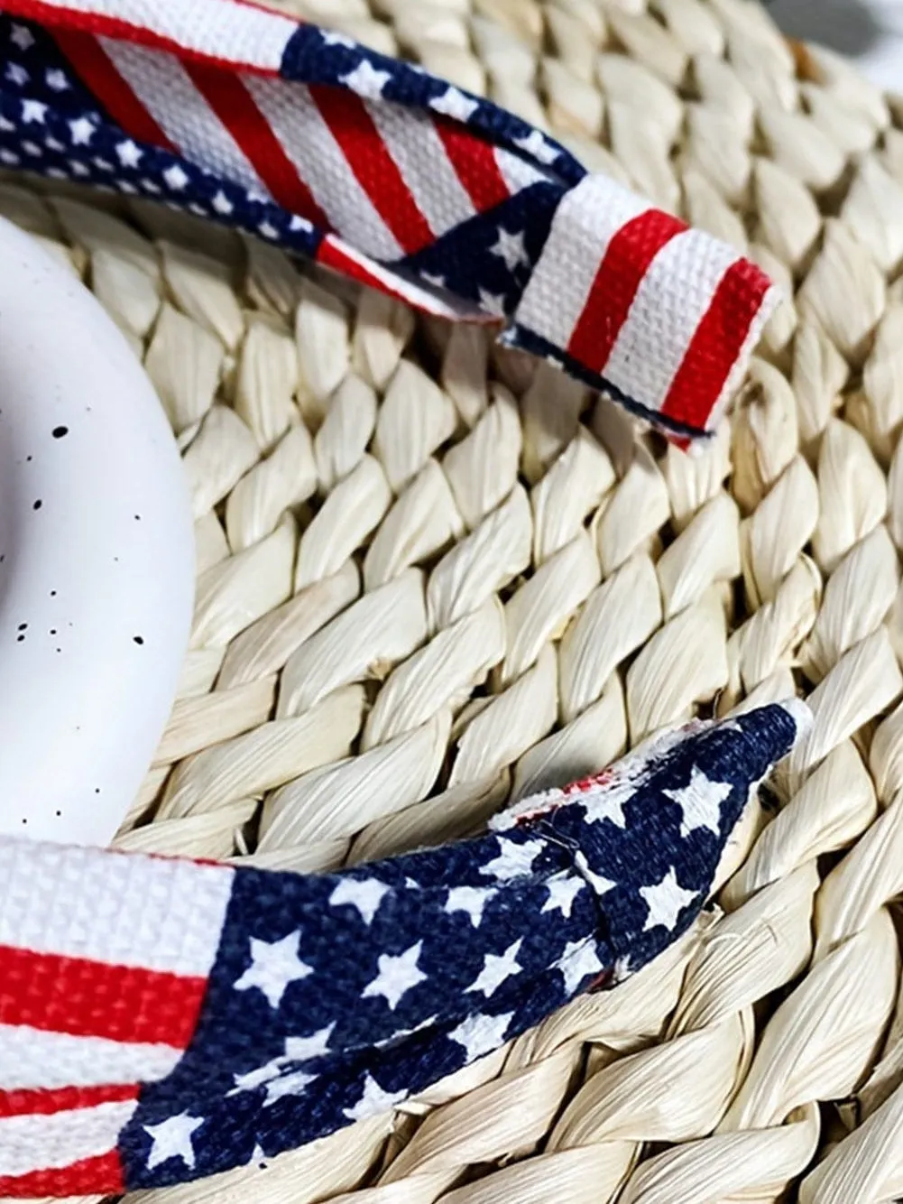 American Flag Inspired Navy Blue Knotted Headband