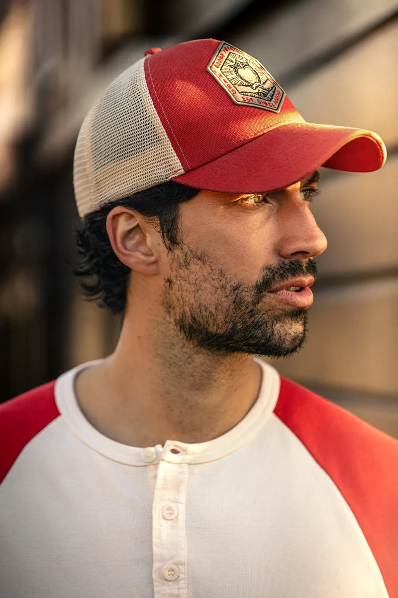 &SONS Union Trucker Cap Vintage Red