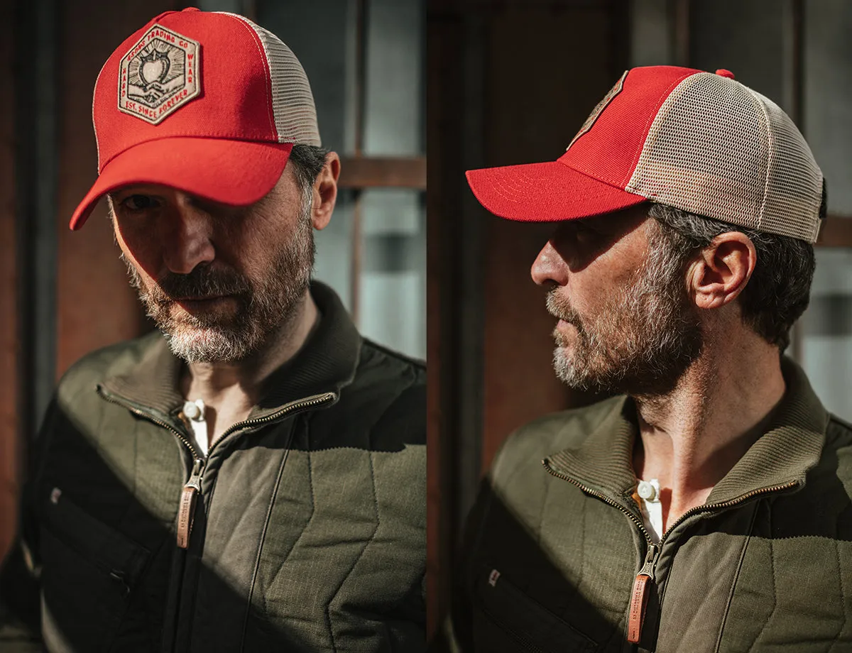 &SONS Union Trucker Cap Vintage Red