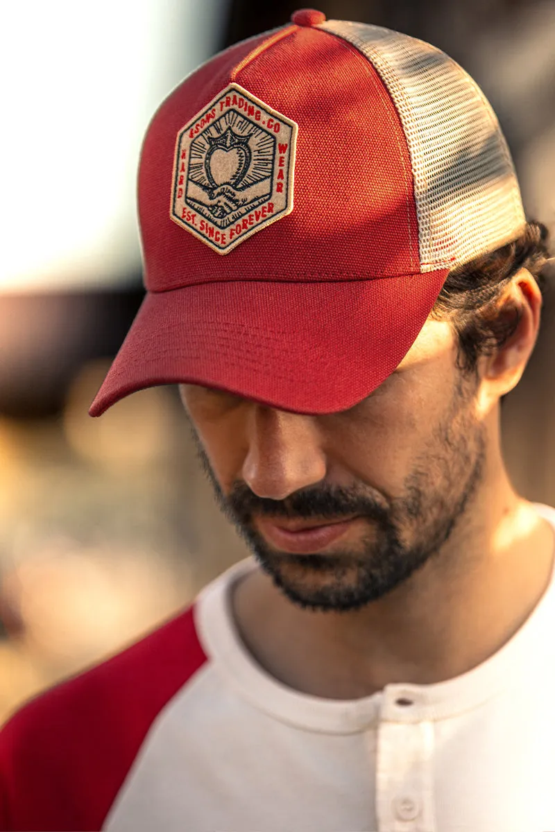 &SONS Union Trucker Cap Vintage Red