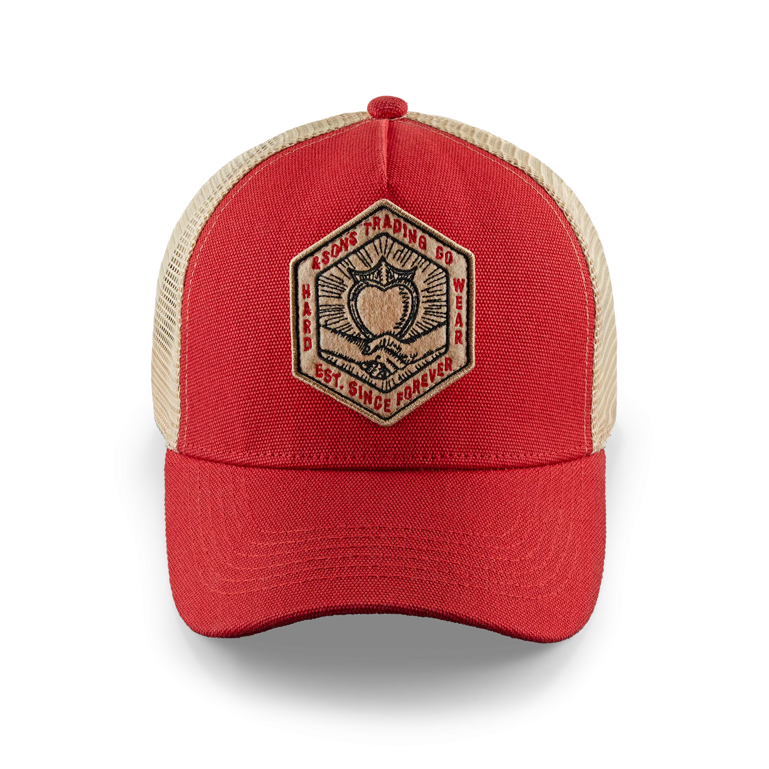 &SONS Union Trucker Cap Vintage Red