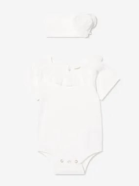 Angels Face Baby Girls Clementine Bodysuit Set in White