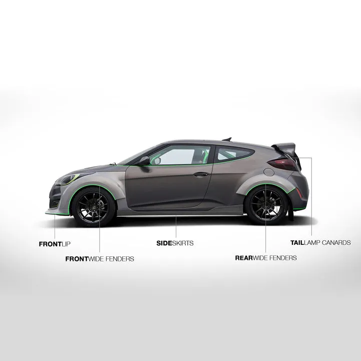 ARK C-FX Side Skirts Hyundai Veloster (2012-2017) [Carbon Fiber] CFXS-0703