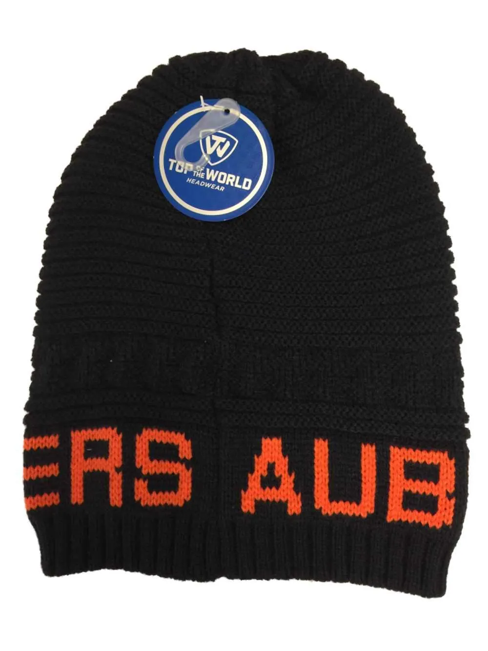 Auburn Tigers TOW Navy Leisure Knit Slouchy Hipster Hanging Beanie Hat Cap