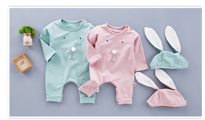 Baby Bunny Romper & Bunny Hat