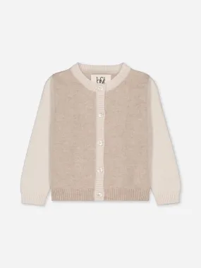 Baby's Cashmere Cardigan Colorblock Beige