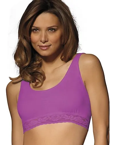 Bali Women's Comfort Revolution Seamless Crop Top Bra