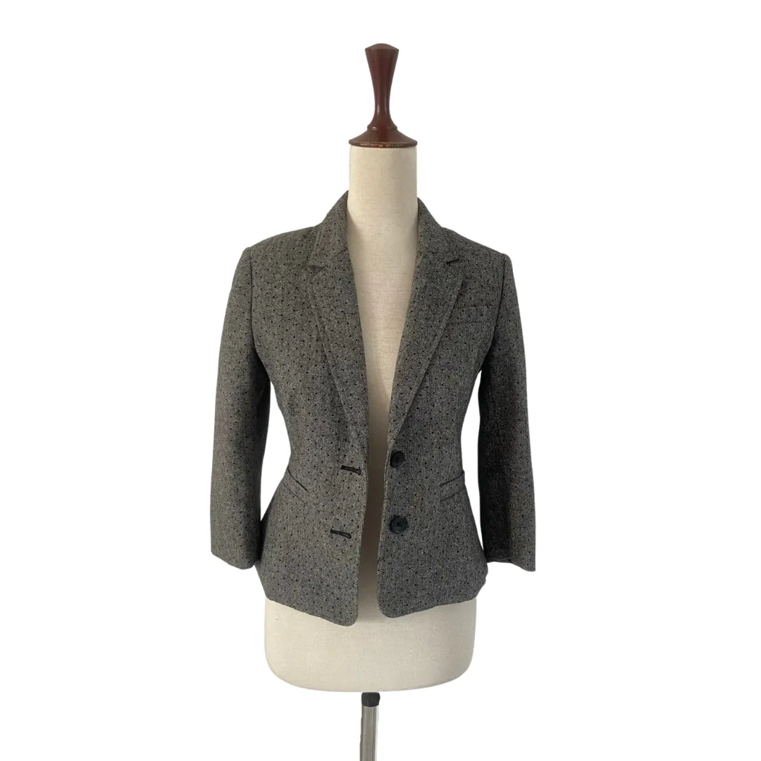 Banana Republic Grey Tweed Blazer | Gently Used |