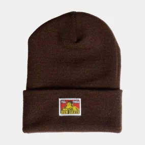 Ben Davis Cuffed Knit Beanie Brown