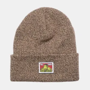 Ben Davis Cuffed Knit Beanie Marled Brown