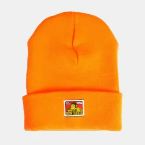 Ben Davis Cuffed Knit Beanie Orange