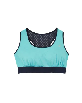 Benmore Sports Bra | Turquoise / Navy