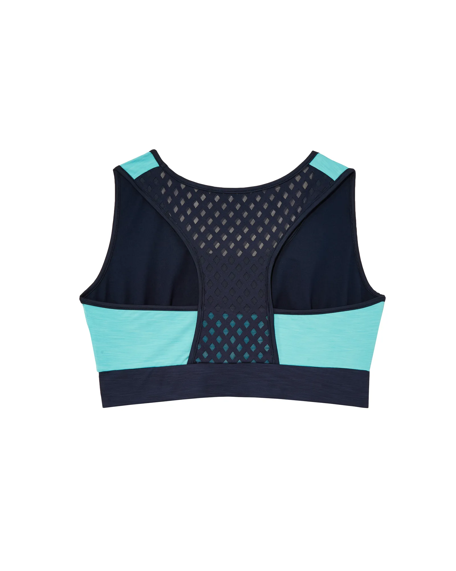 Benmore Sports Bra | Turquoise / Navy