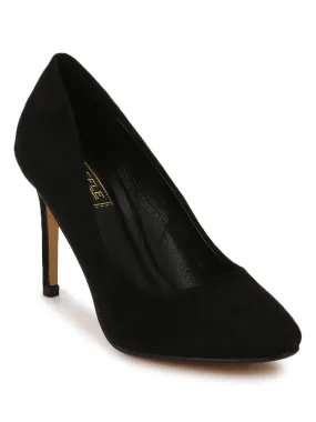 Black Micro Pump Stilettos