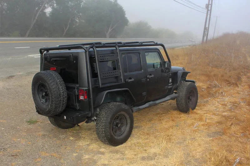 Body Armor 4x4 Cargo Roof Rack For Jeep Wrangler 4 Door 2007-2018