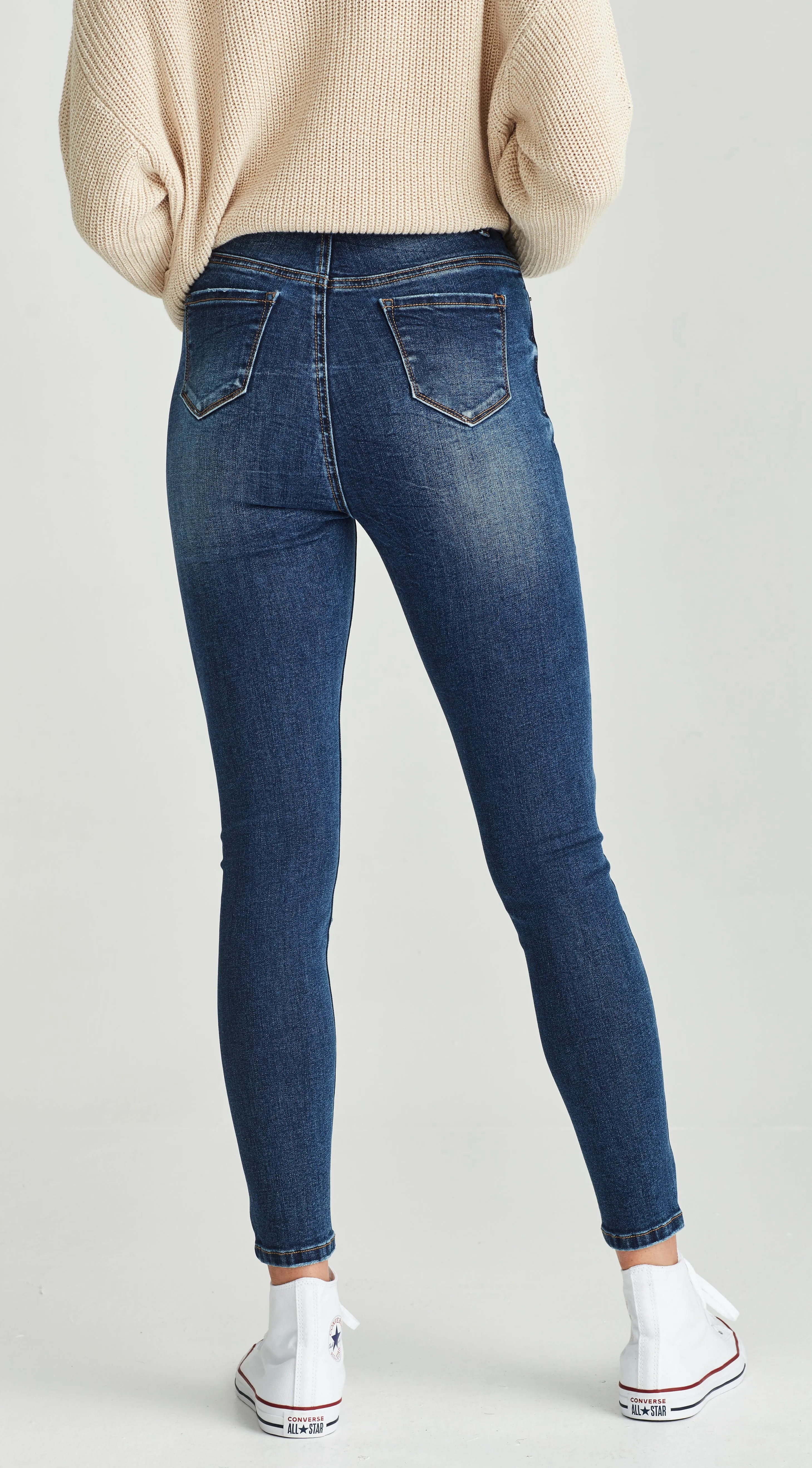 BOWIE | Ankle Grazer Jean Dark Blue