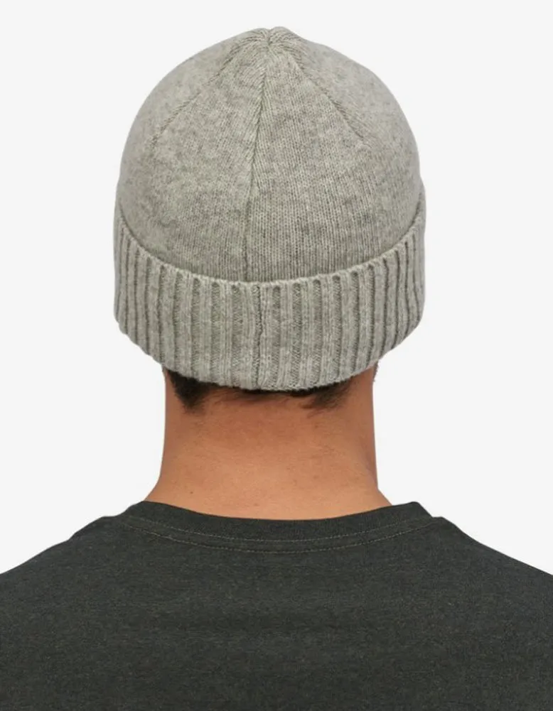 Brodeo Beanie in Logo Drifter Grey by Patagonia