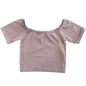 Brown Rib Knit