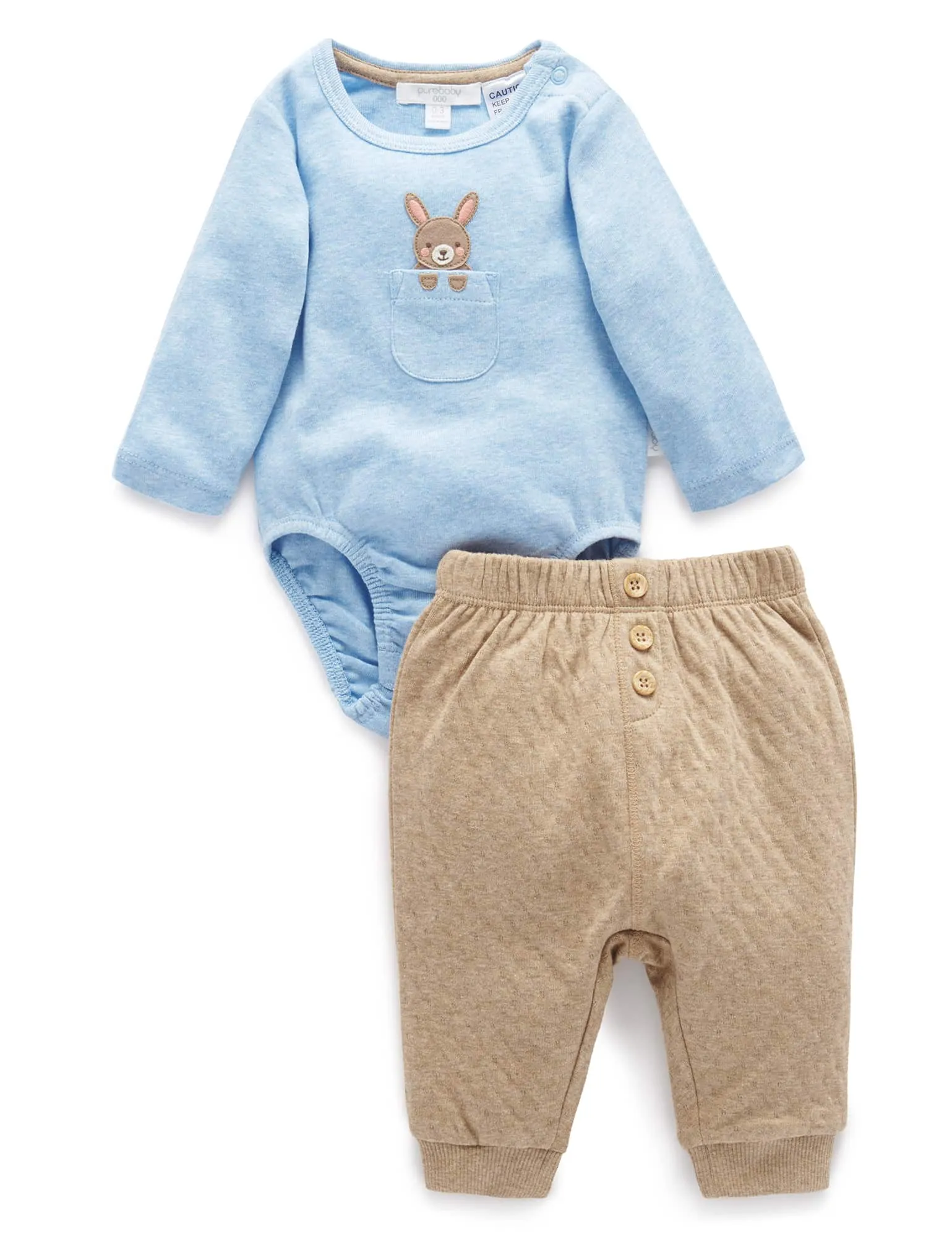 Bunny 2 Piece Set - Blue