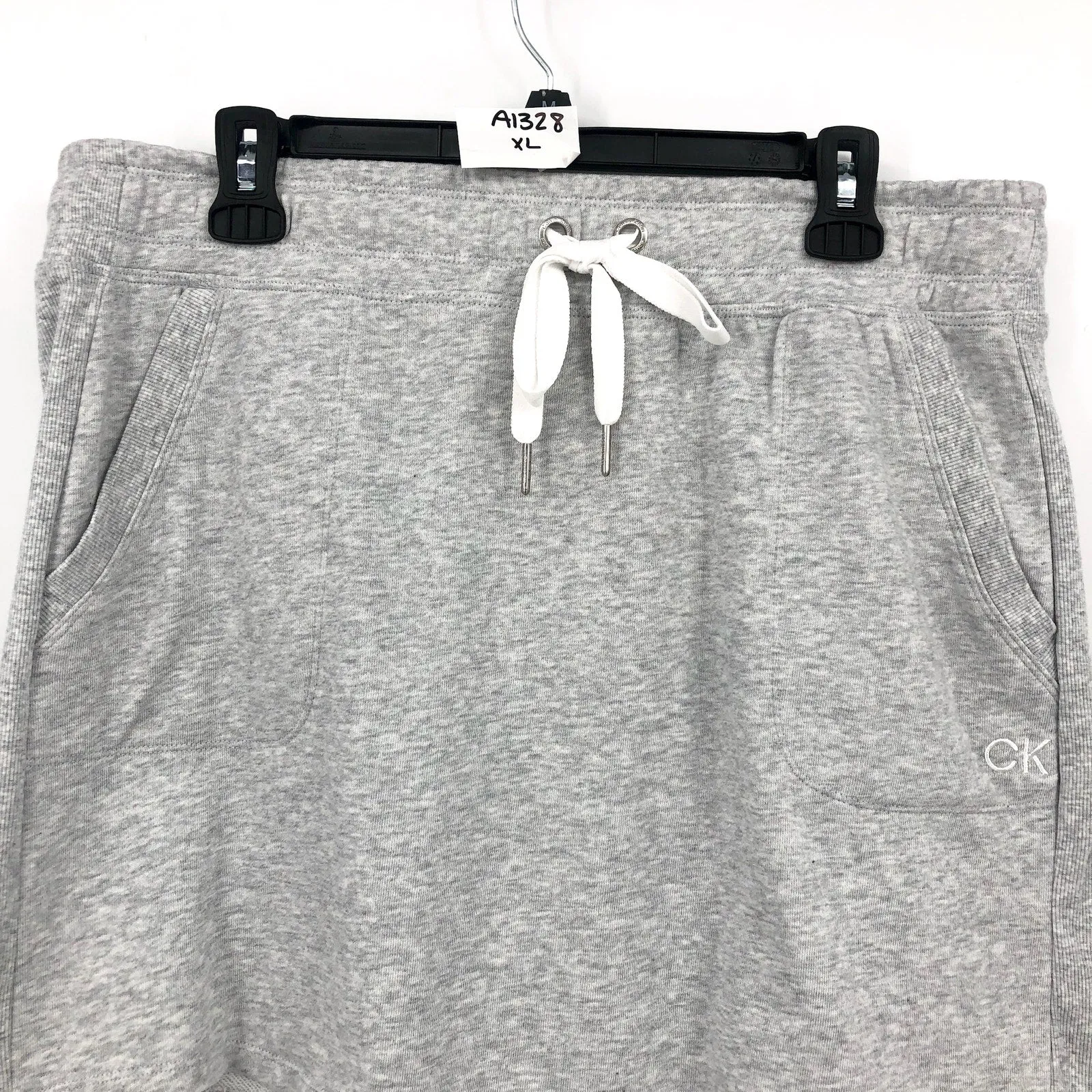 CALVIN KLEIN PERFORMANCE Women's Eco-Terry Skirt M Heather Grey Pull on NWT