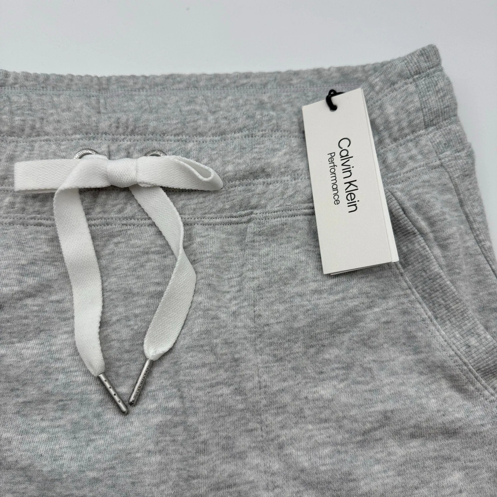 CALVIN KLEIN PERFORMANCE Women's Eco-Terry Skirt M Heather Grey Pull on NWT