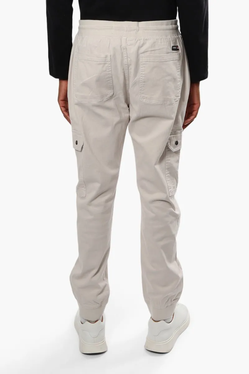 Canada Weather Gear Tie Waist Cargo Pants - Stone