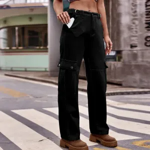 Casual Cargo Wide Leg Denim Streetwear Jeans