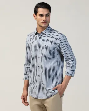 Casual Indigo Stripe Shirt - Elvan