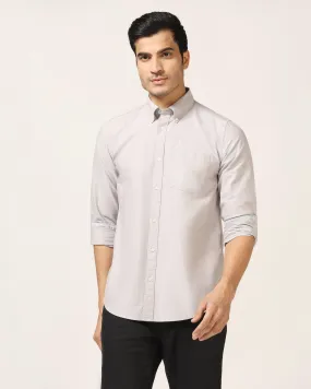 Casual Light Grey Solid Shirt - Donic