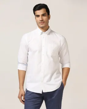 Casual White Solid Shirt - Donic