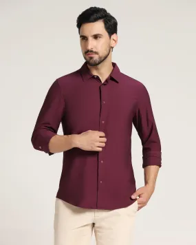 Casual Wine Solid Shirt - Jet