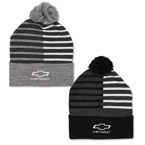 Chevrolet Bowtie Half Color Beanie / Stocking Cap