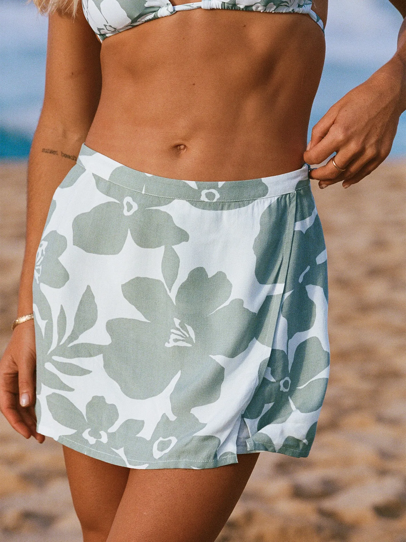 Coco Ho Wrap Skirt - Sea Glass