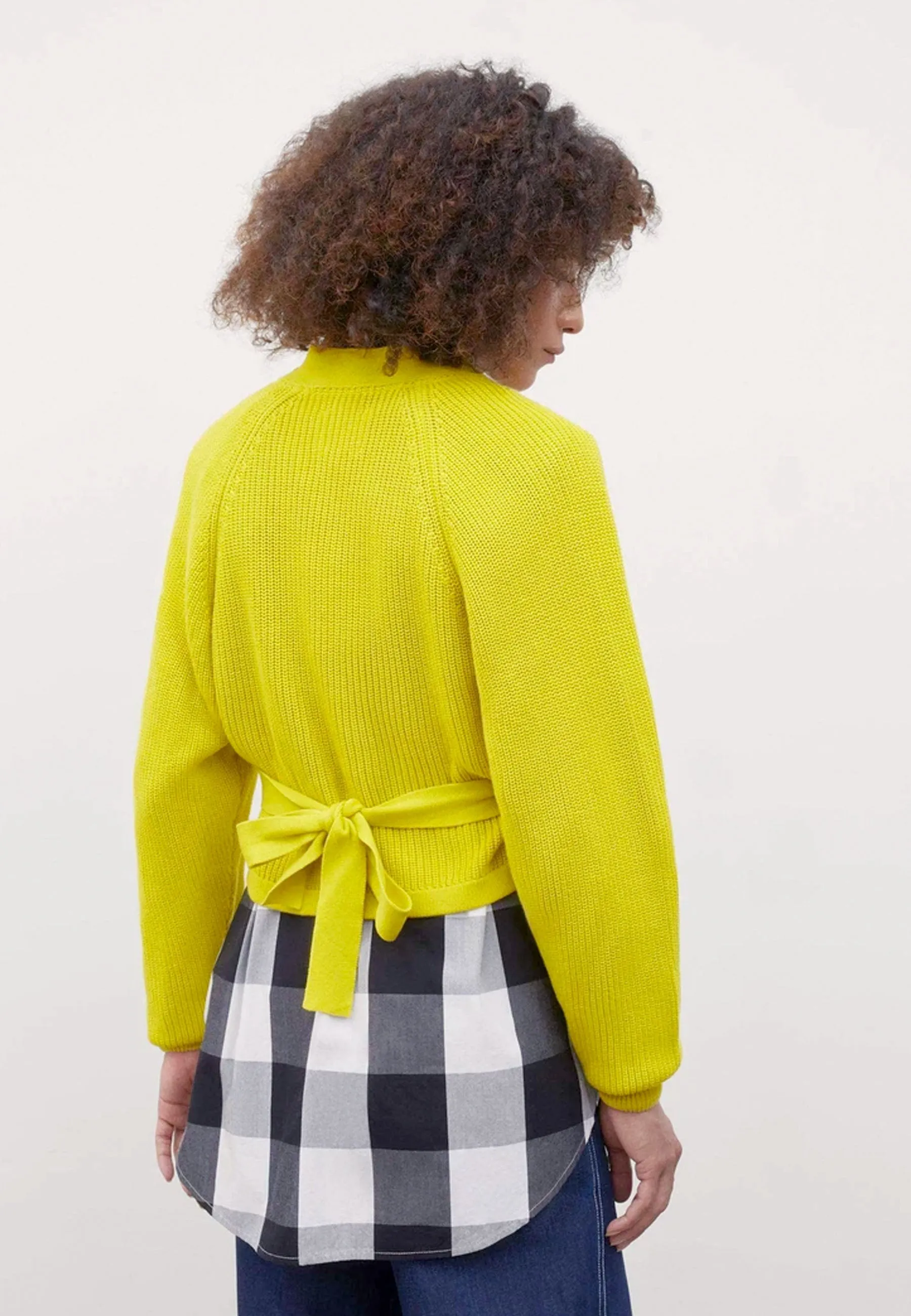 Composure Cardigan - acid yellow