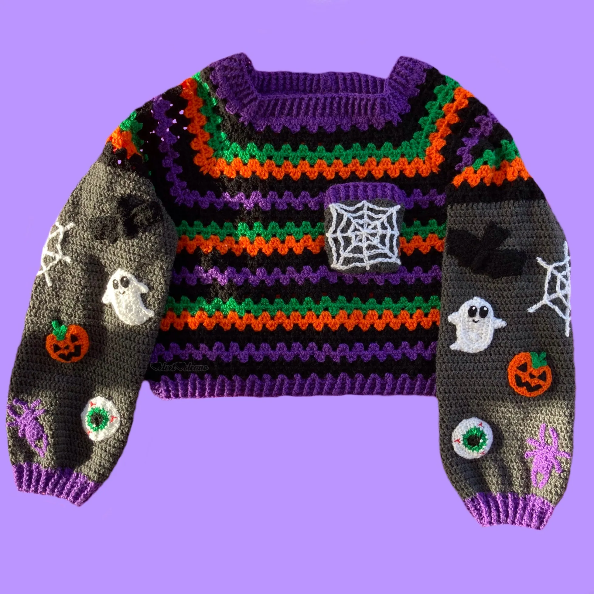 Cropped Spooky Season Sweater / Jumper