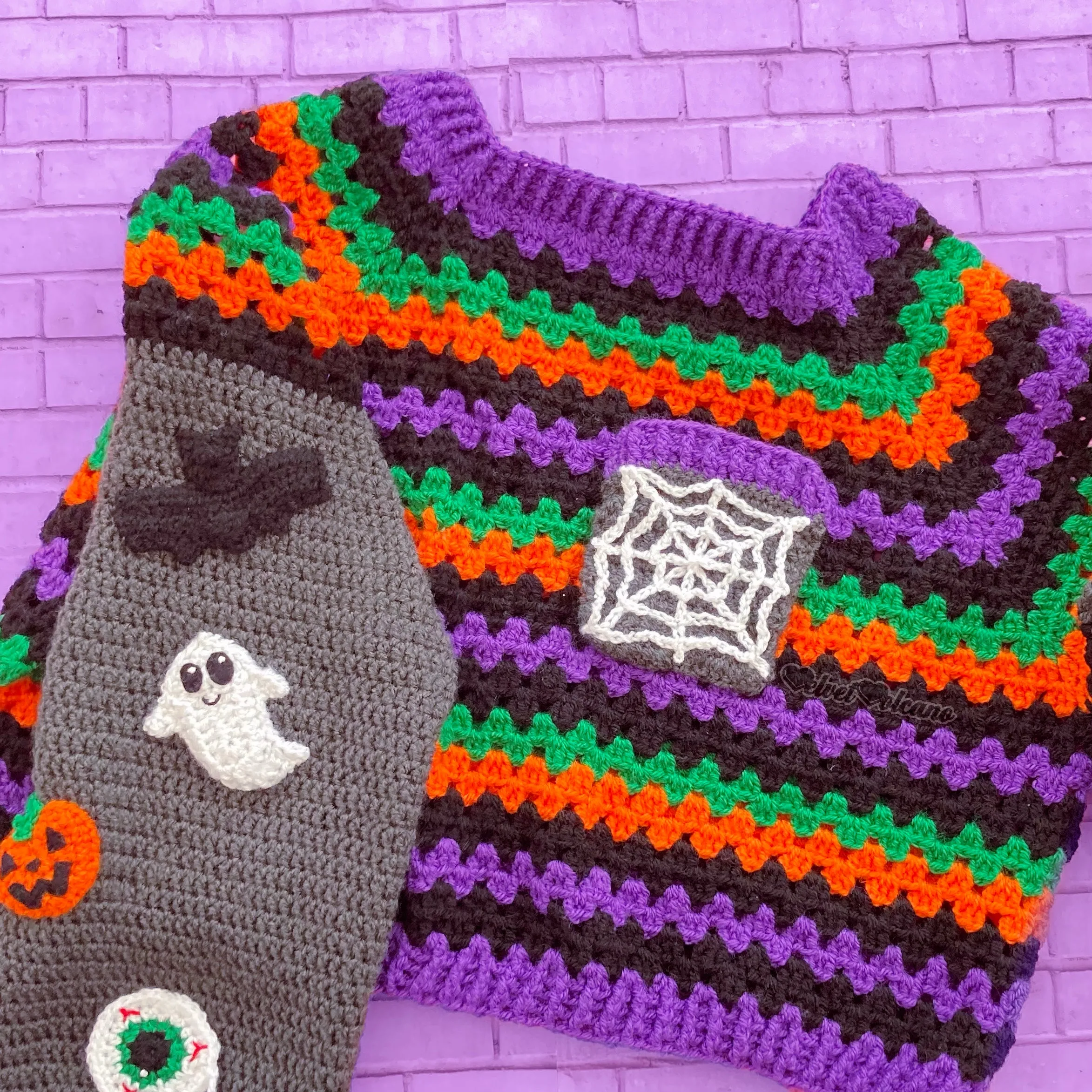 Cropped Spooky Season Sweater / Jumper