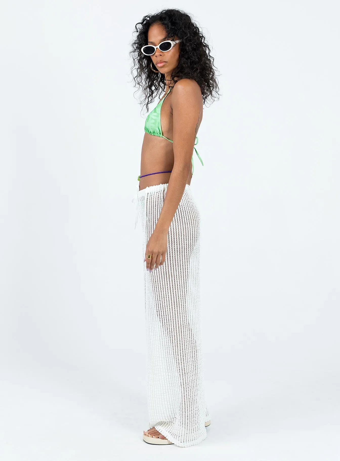 Darcie Knit Pants White