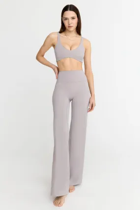 DAYFLEX HIGH WAISTED WIDE LEG YOGA PANT - TAUPE