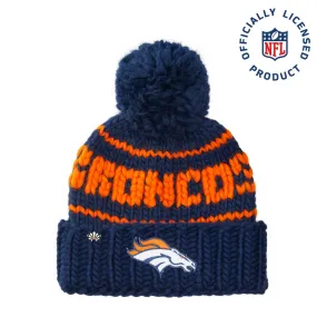 DENVER BRONCOS LELE SADOUGHI X NFL NAVY BEANIE YARN POM